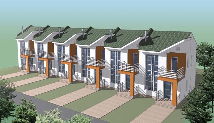 Блокированные жилые дома