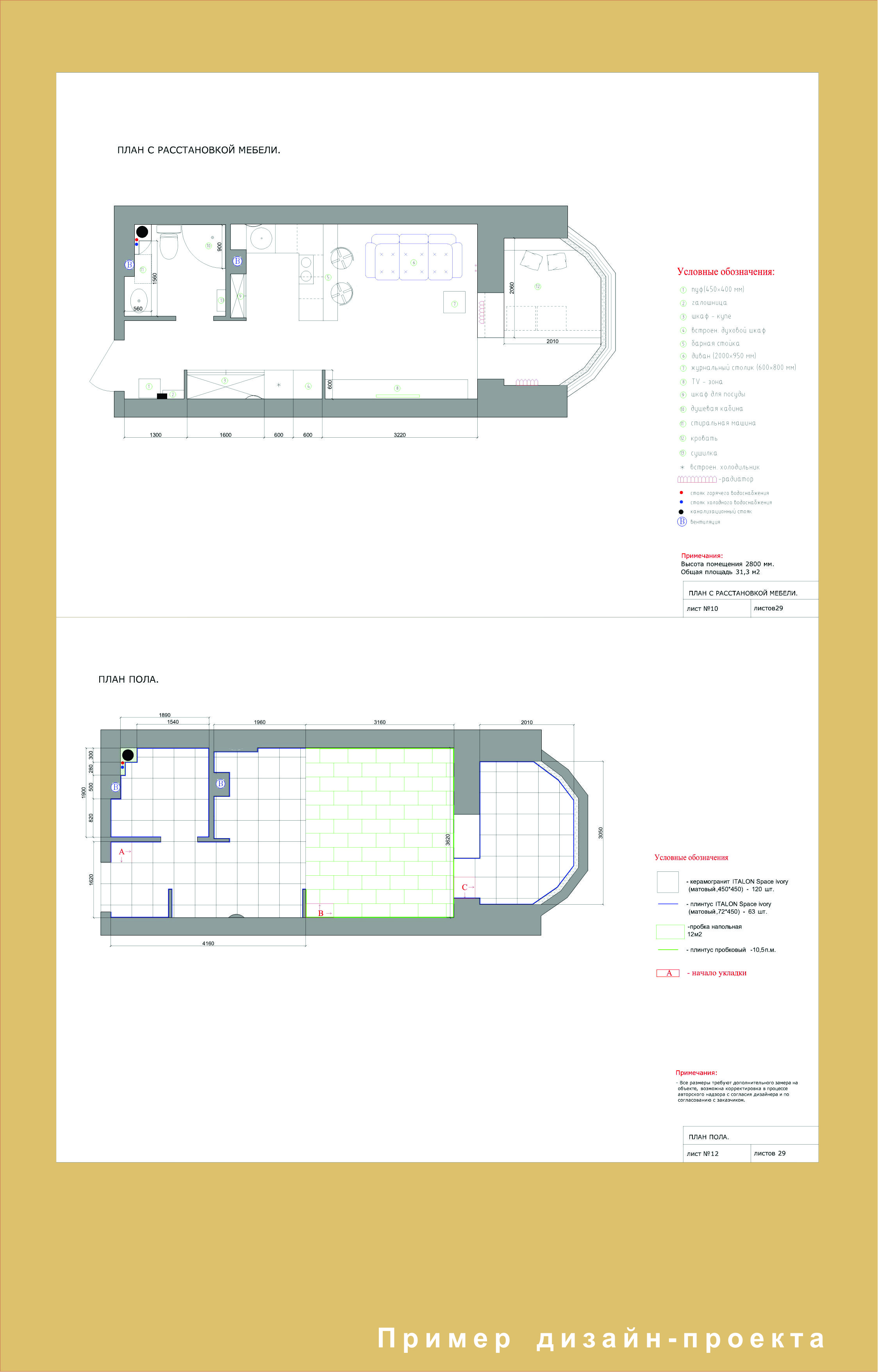 проект малогабаритной квартиры-студии для молодого мужчины