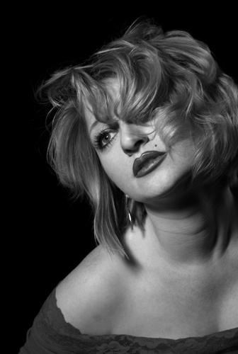 Портрет ч.б. Модельная фотография.