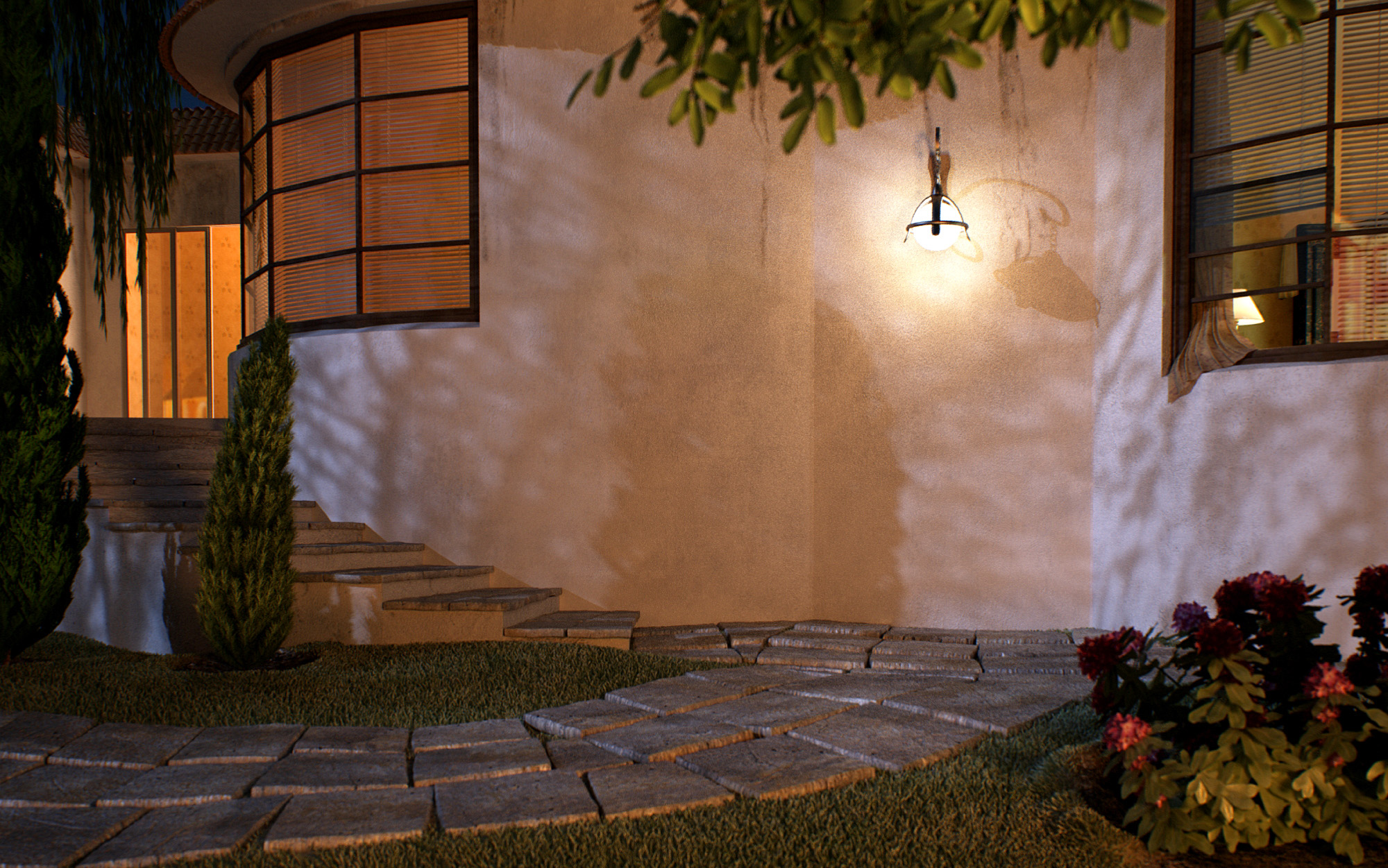 Ночной экстерьер