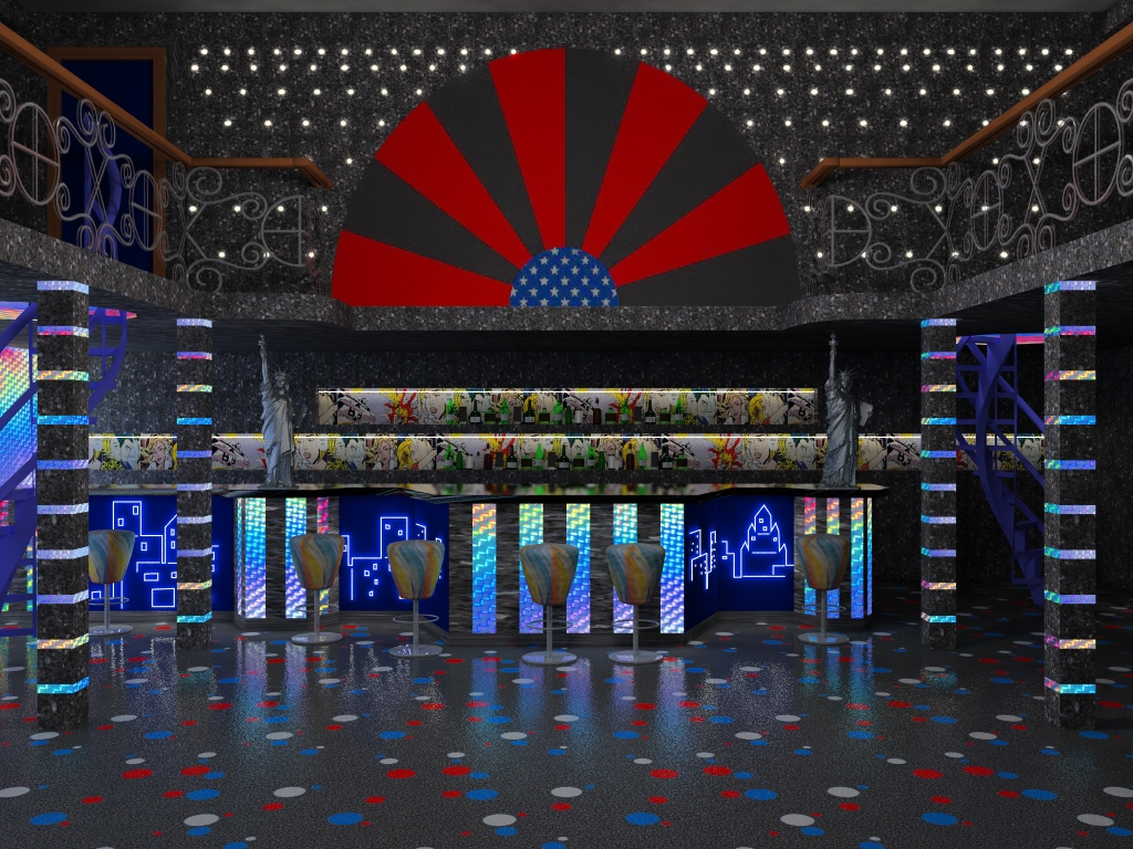 Клуб американ хаус 2007г вид на бар стойку