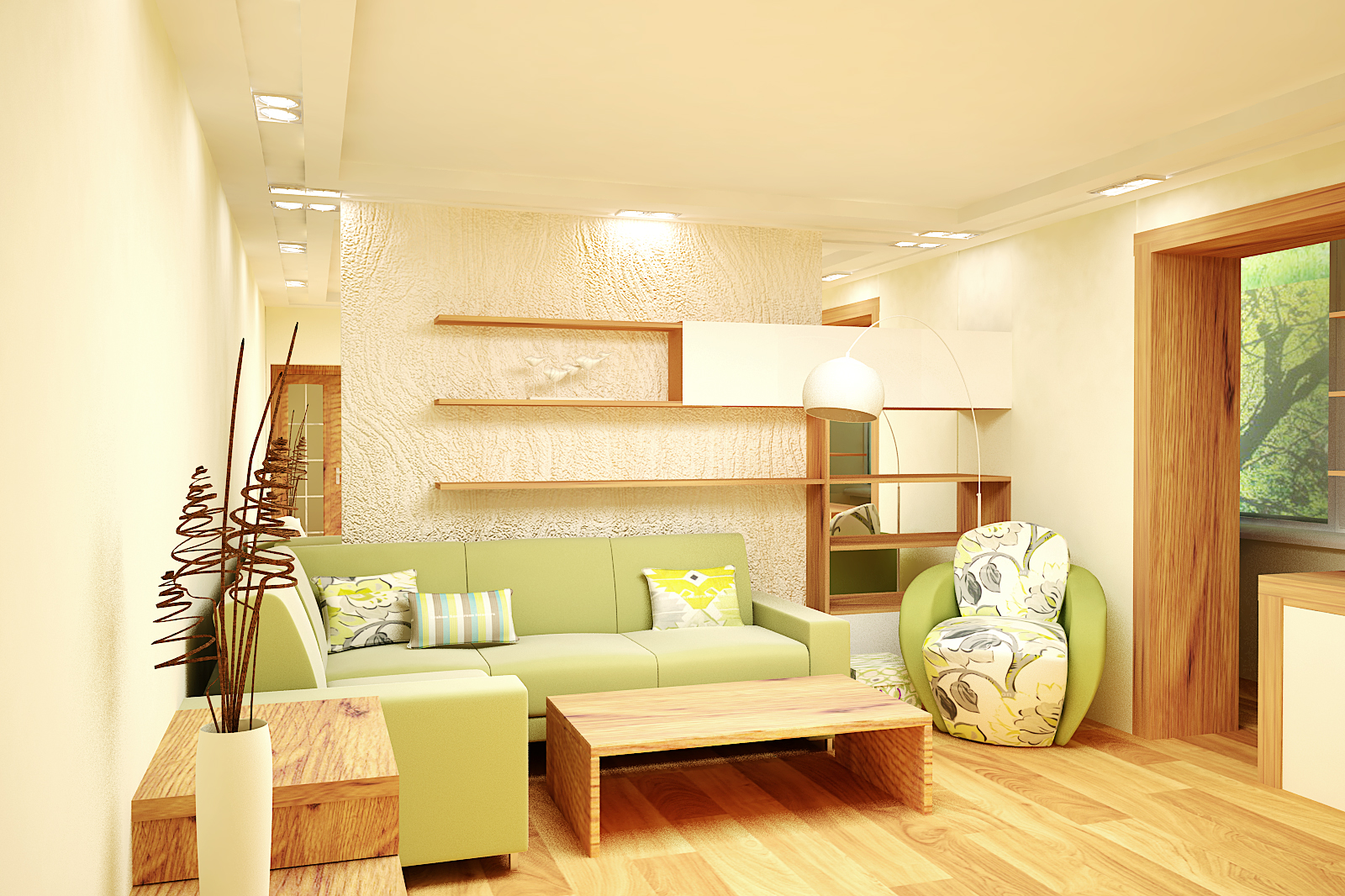 Гостиная для молодой пары