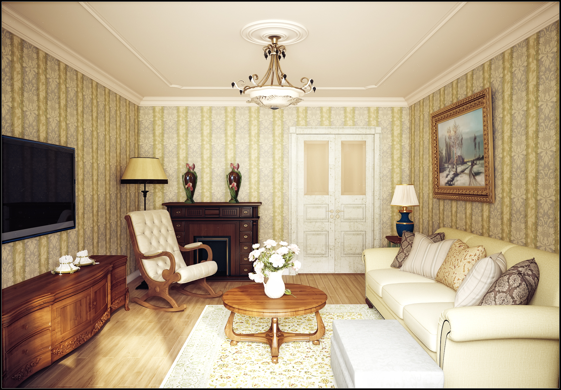 гостиная, ракурс 2