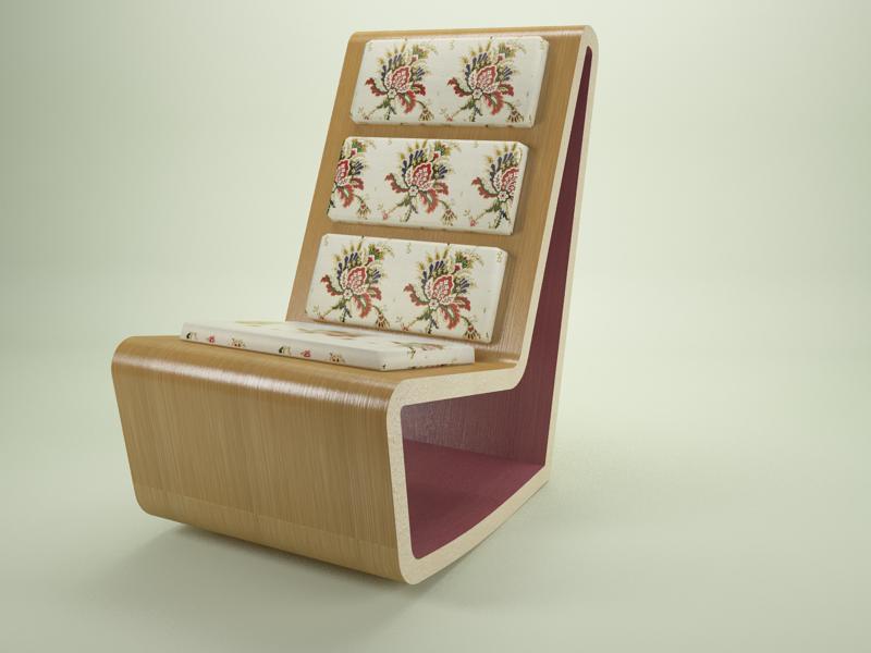 Кресло-качалка. Современный стиль.