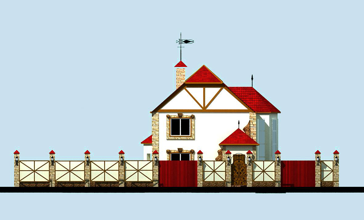 Проект загородного дома в "Чешском стиле"