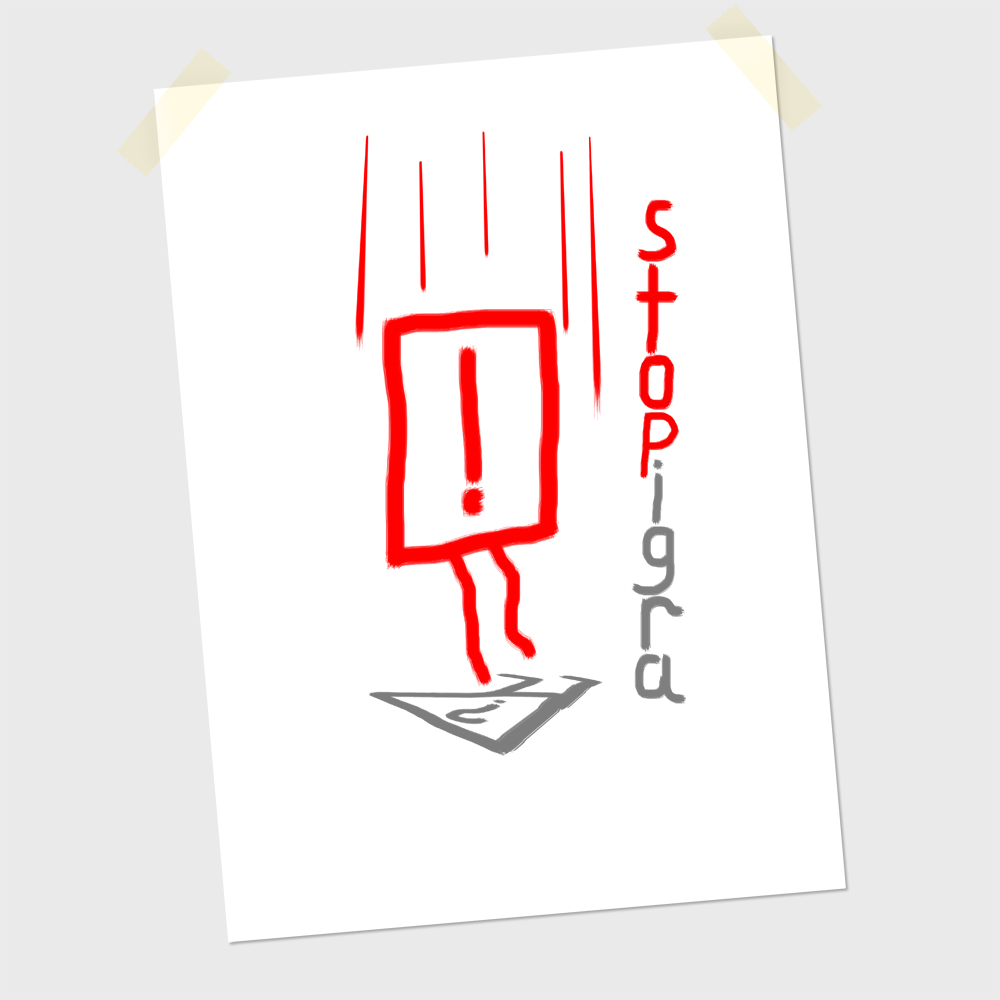 Логотип StopIgra. Вариант №16