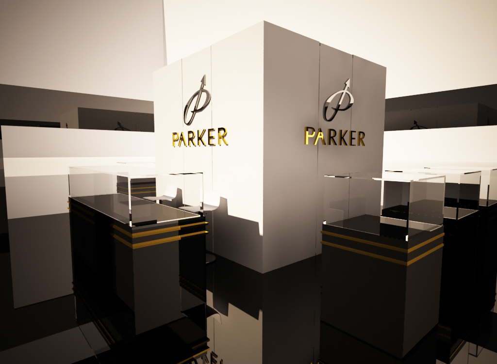 Дизайн-проект выставочного стенда торговой марки "PARKER"