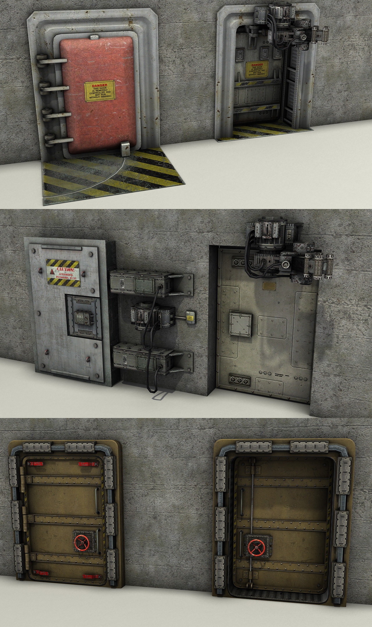 Техногенные двери для игры