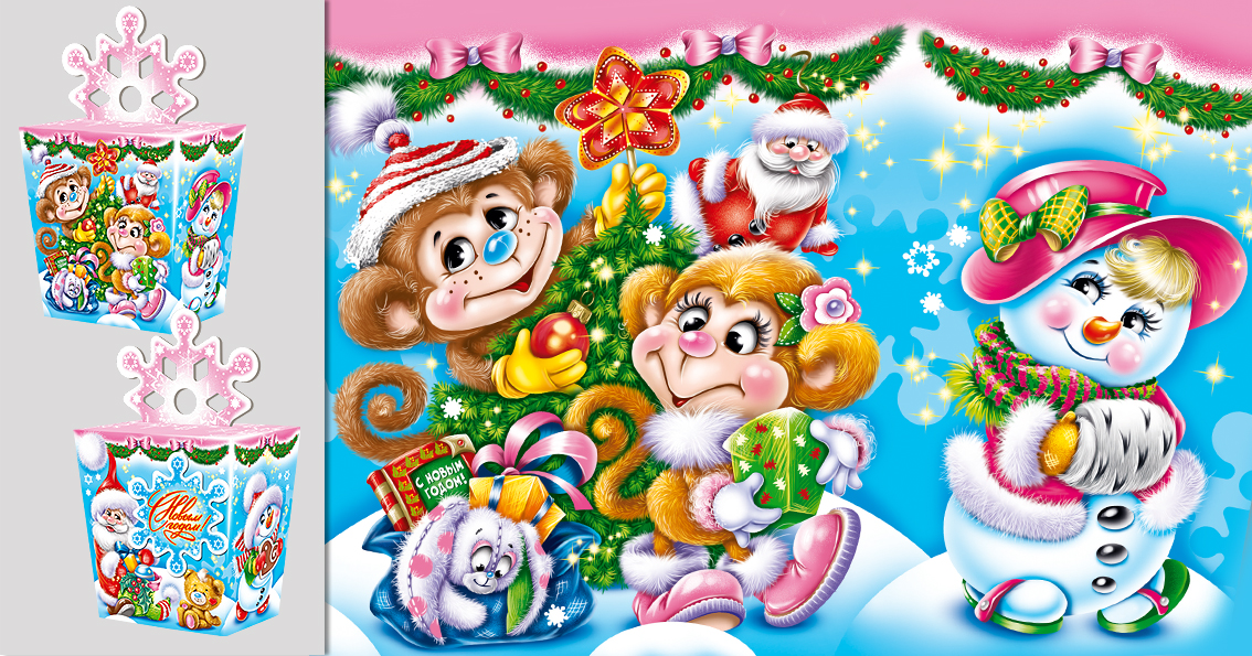 новогодняя упаковка Снежинка (1)