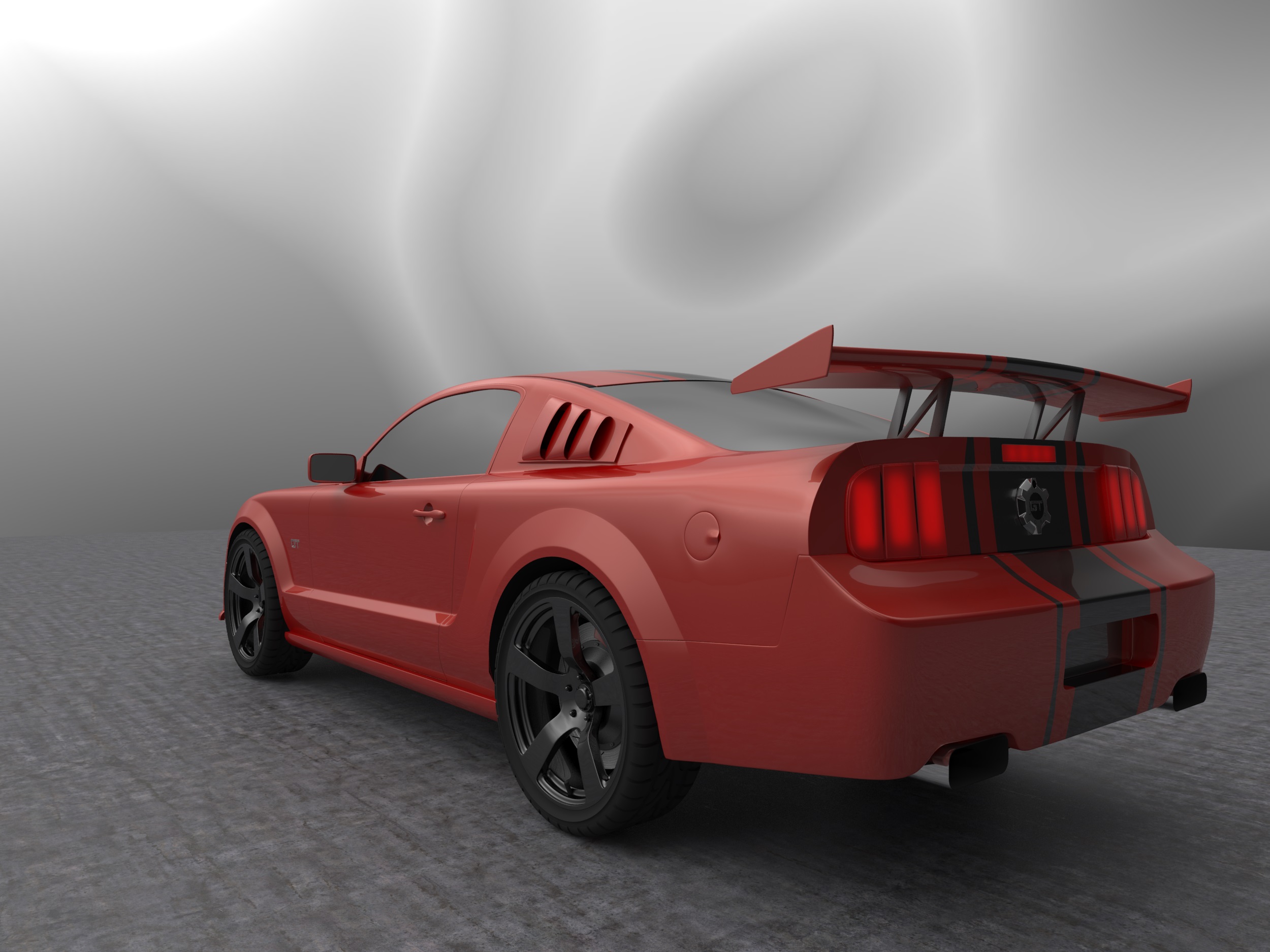 Моделирование Ford Mustang