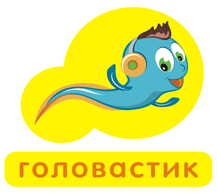 Логотип для магазина детских игрушек "Головастик"