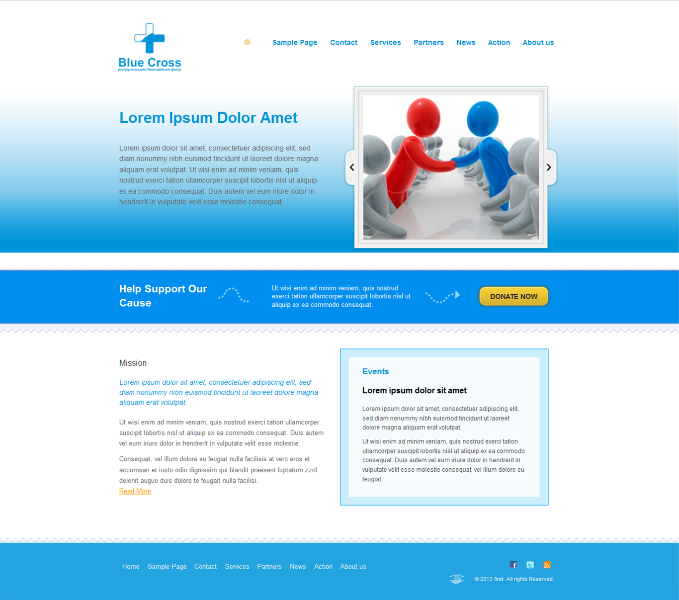 Благодійний сайт  - BlueCross