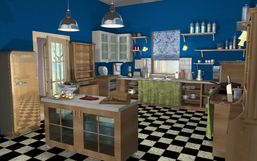 Декорация кулинарной передачи "Домашний ресторан" ТВ3 Москва