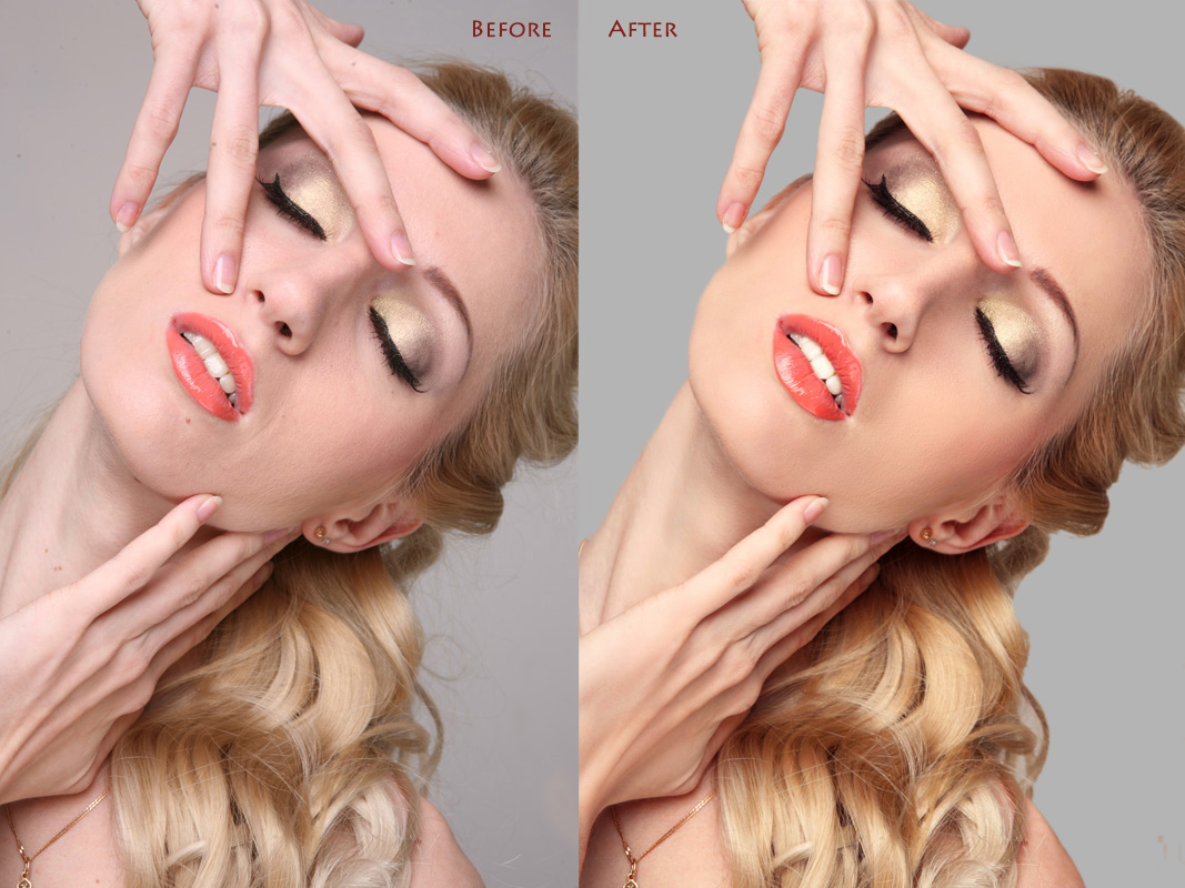 Пример ретуши