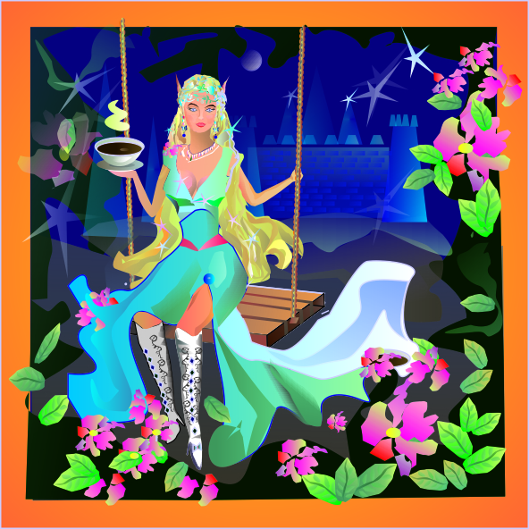 Эскиз "Эльфийка"