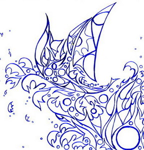 кораблик на волнах