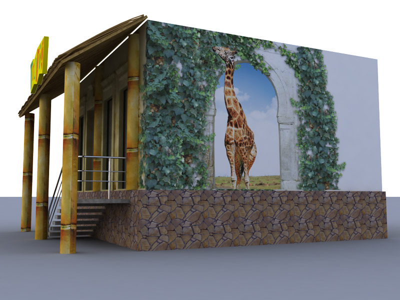 фасад для магазина ТРОПИК