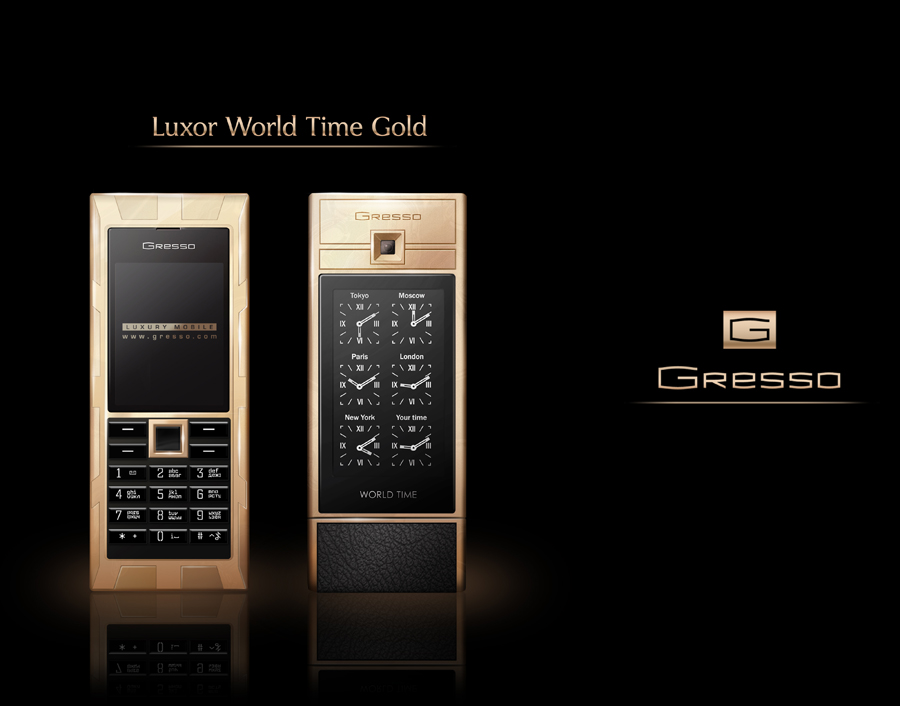 LUXOR WORLD TIME GOLD — Эксклюзивные мобильные телефоны класса "л