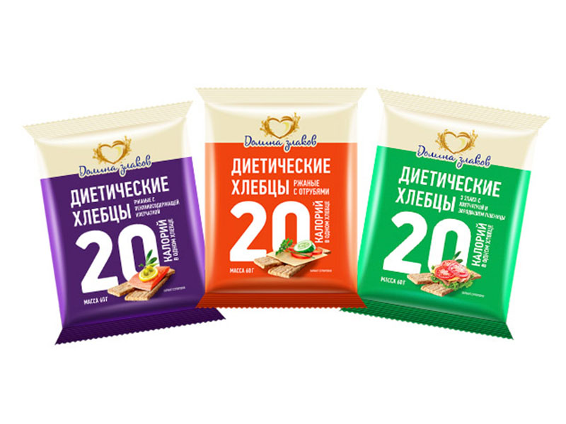 Адаптированый и доработаный дизайн упаковки ТМ "Долина злаков&quo