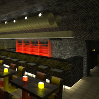 Интерьер лаундж-кафе