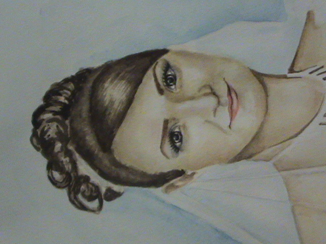 Свадебный портрет. Акварель.