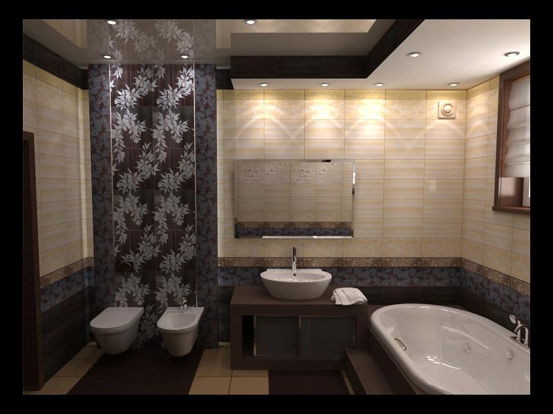 Интерьер сауны-душевой частного дома (холодная-горячая ванны)