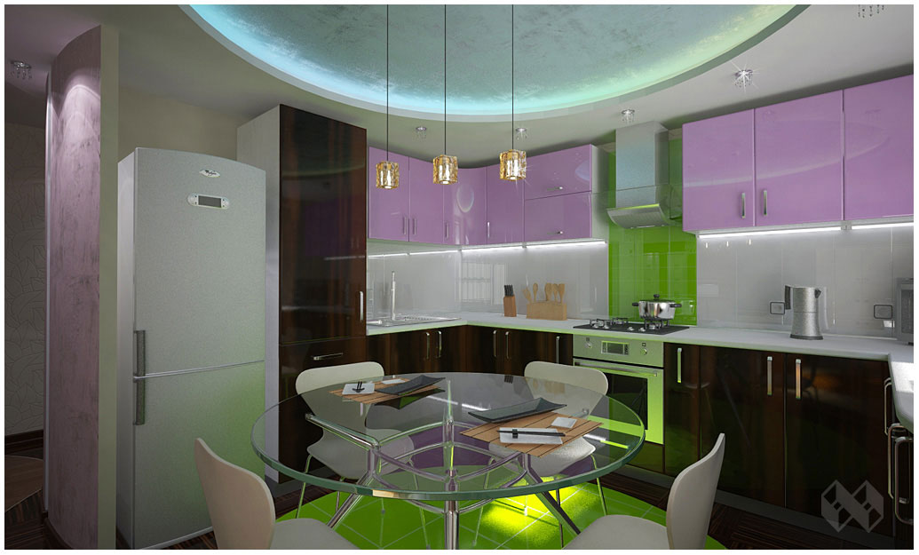 Дизайн и 3D визуализация частного интерьера.