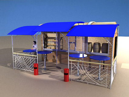 Фирменные павильоны "ШОРО" Эскиз