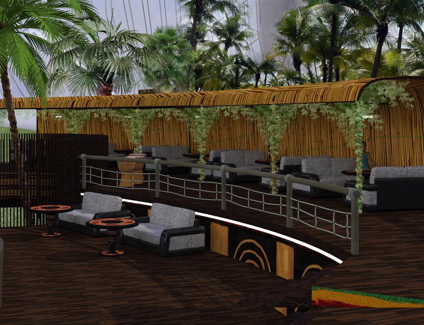 Кафе в африкаском стиле