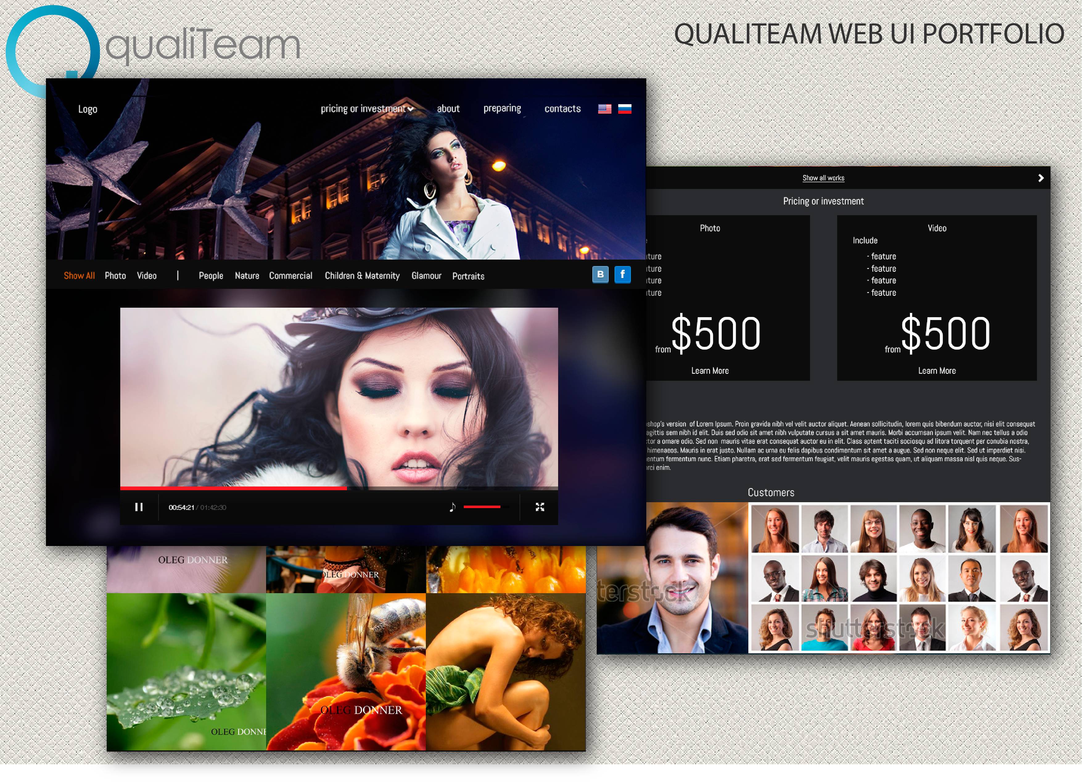 Сайт для фотостудии