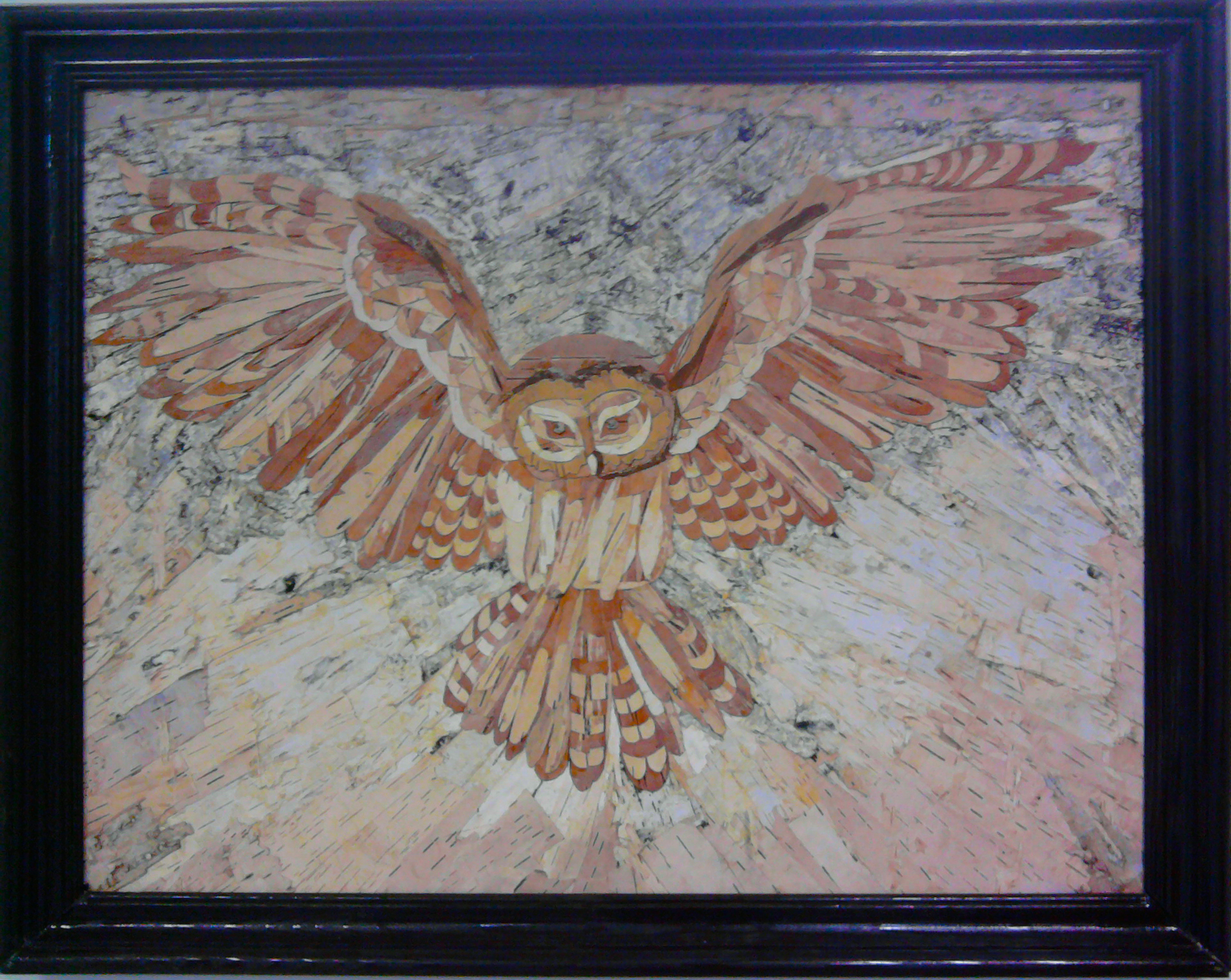 Картина из бересты "Сова"
