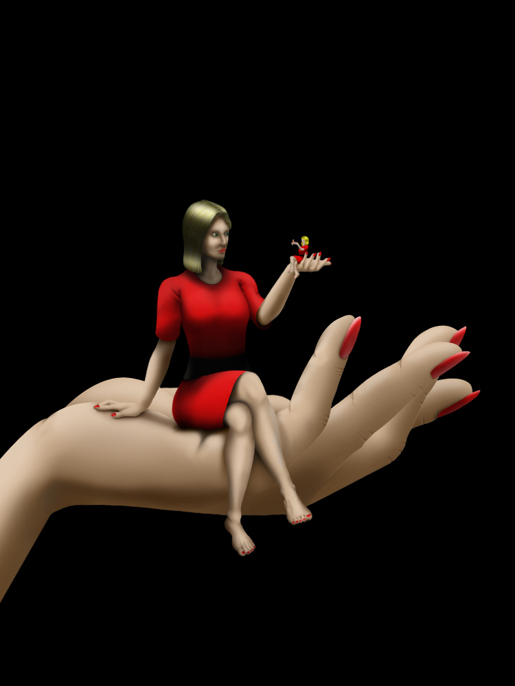 Женщина в красном