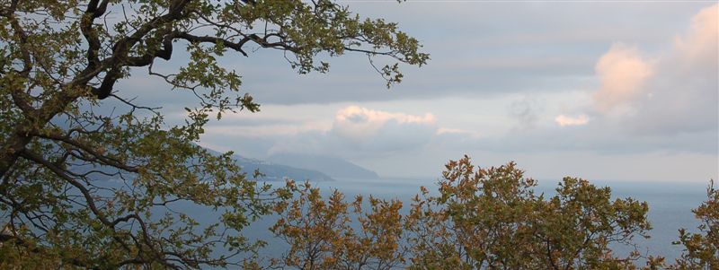 Зима, закат