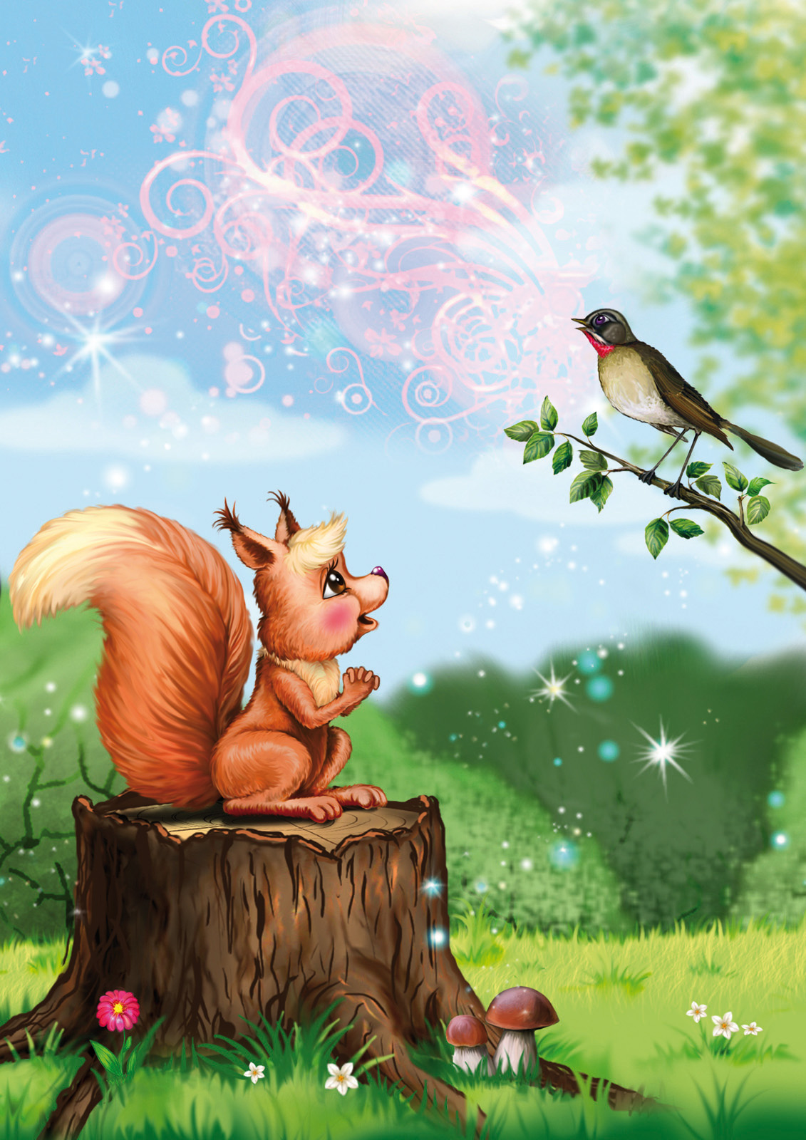 "Тишка и друзья" иллюстрация