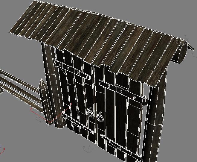 Ворота с забором