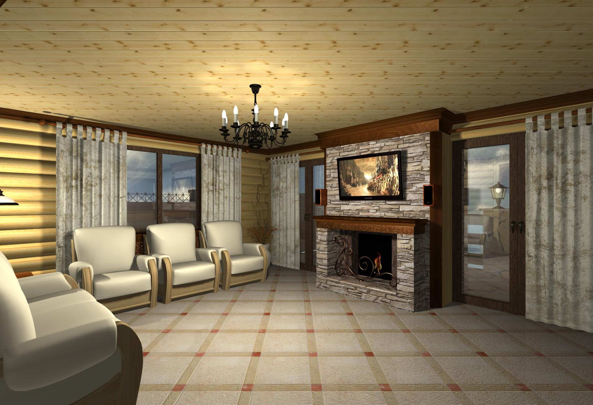 Частная гостиница. Гостевой этаж.