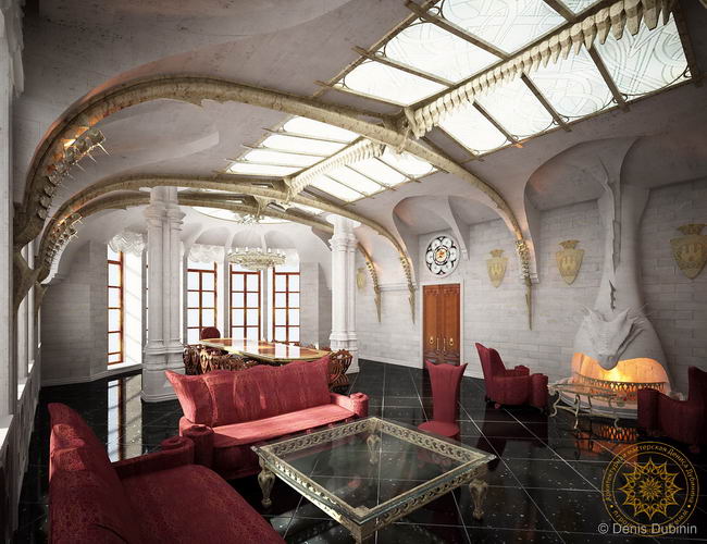 Дизайн готического интерьера