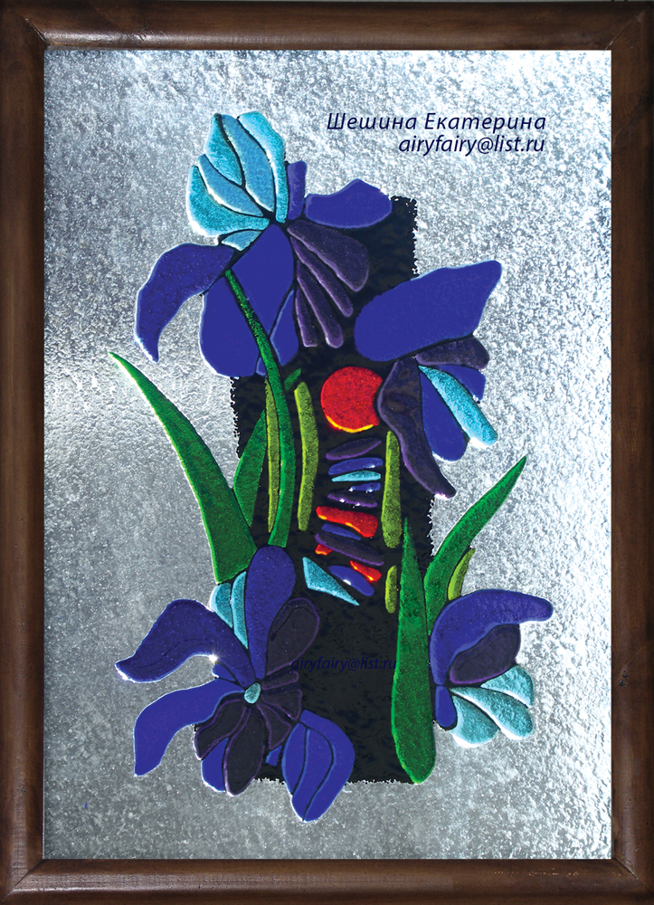 "Ирисы". Абстракция.