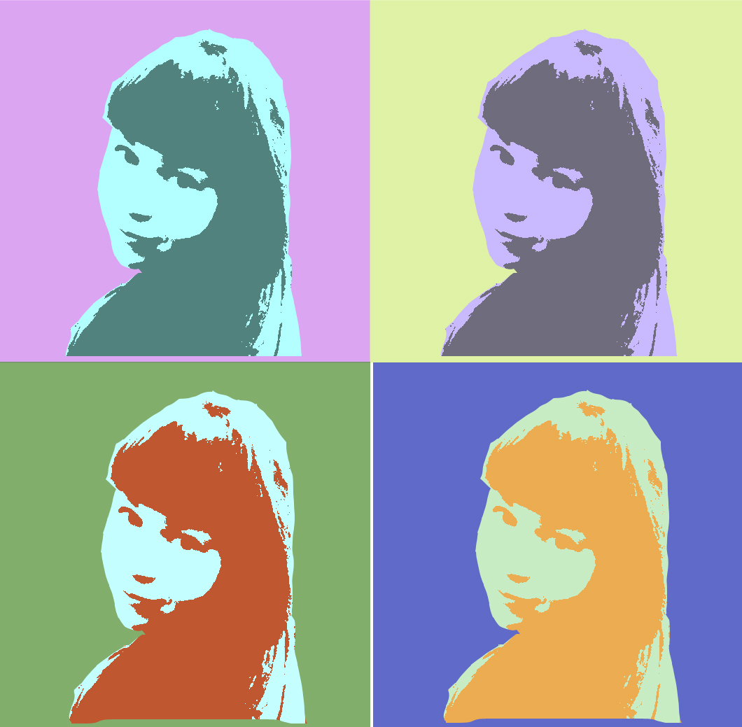 портрет в стиле поп-арт