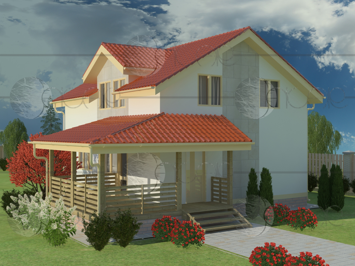 Визуализация коттеджа-2