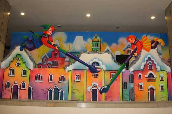 Оформление новогодней ёлки в Кремле