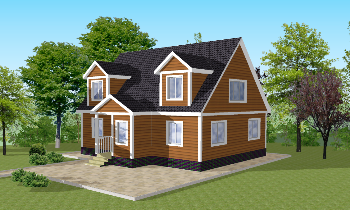 Визуализация здания жилого дома