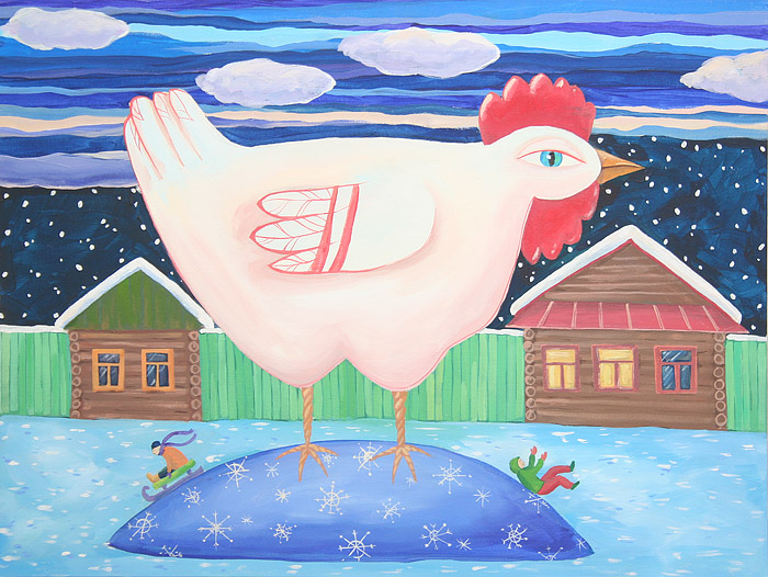 Серия работ в стиле примитивизма