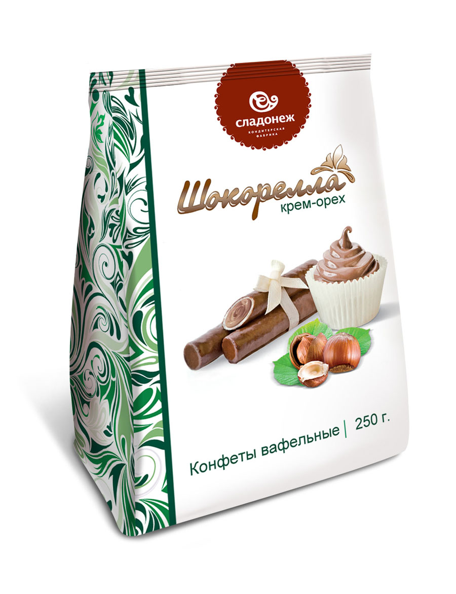 Упаковка для конфет "Шокорелла" крем-орех