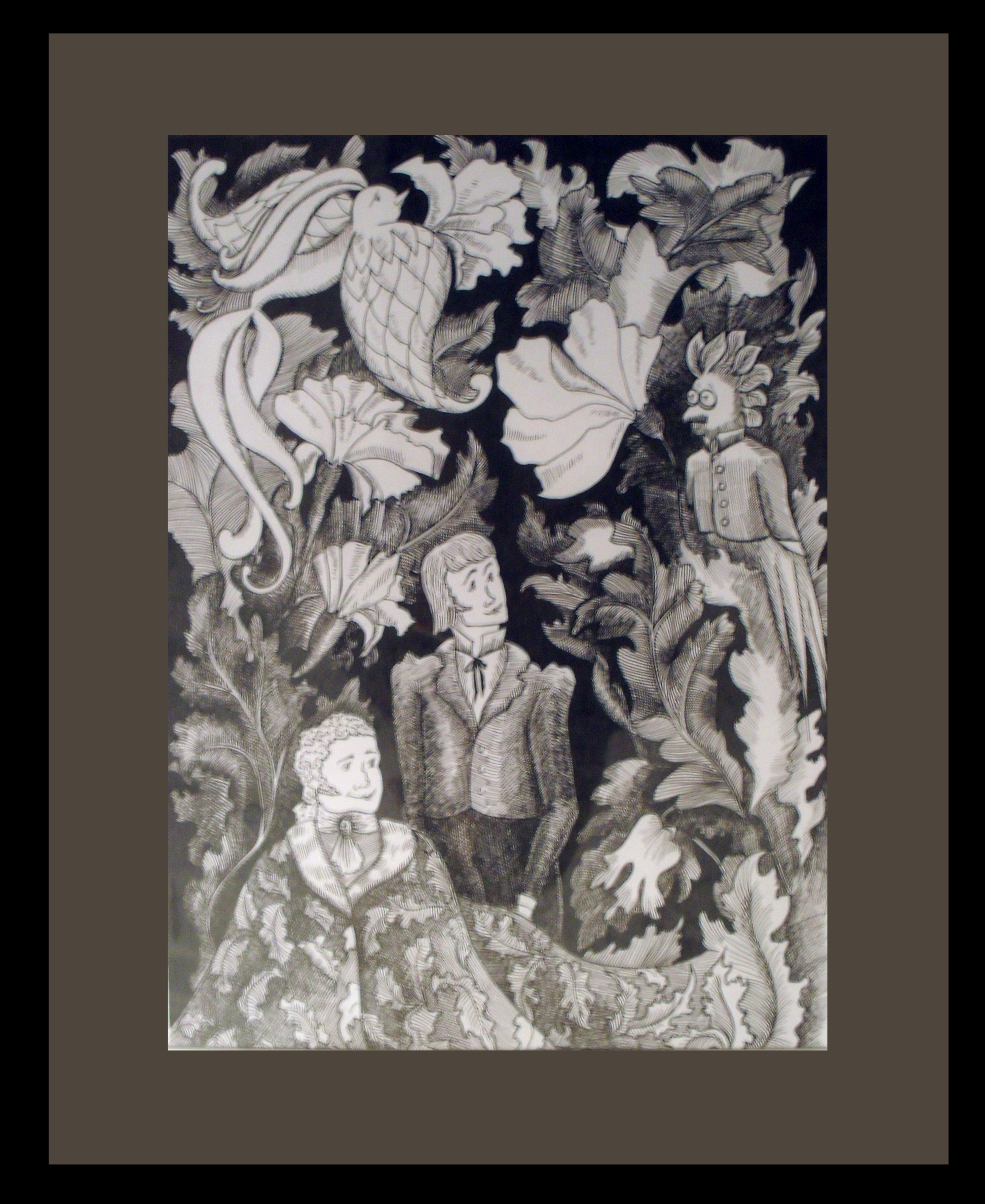 Иллюстрация к сказке Гофмана "Золотой горшок"