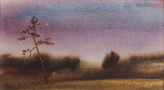 Первая звезда.  бум.,акв.