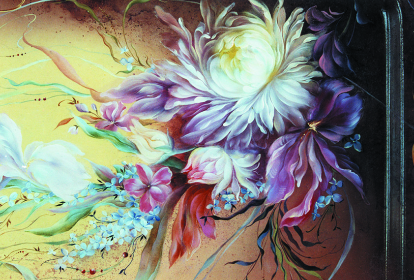 Декоративное панно. Роспись по металлу