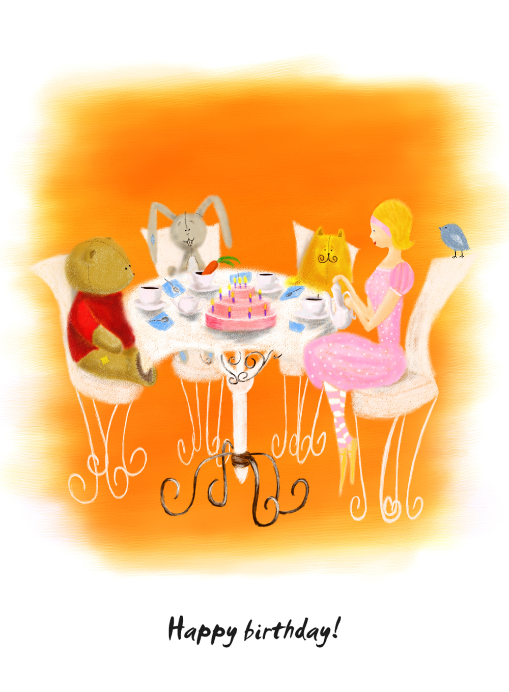 Иллюстрация о Дне Рождения