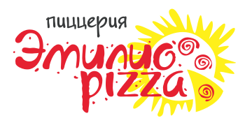 логотип пиццерии "Эмилио pizza"