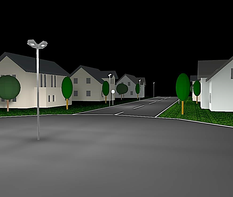 Уличное освещение поселка 4